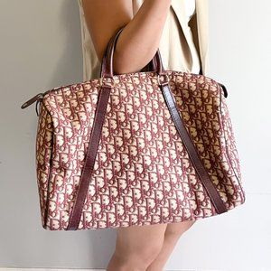 Christian Dior Monogram Boston Red